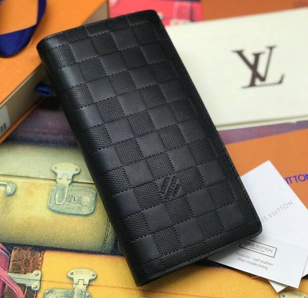 Мужской портмоне Louis Vuitton мужской кожа черный 135945
