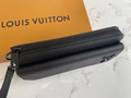 Мужской портмоне Louis Vuitton мужской кожа черный 52030-3