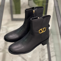 Ботильоны Valentino женский кожа черный 13355-5