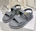 Шлепки Christian Dior женский кожа графитовый 106528-1