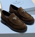 Лоферы Prada женский замша 198845-1