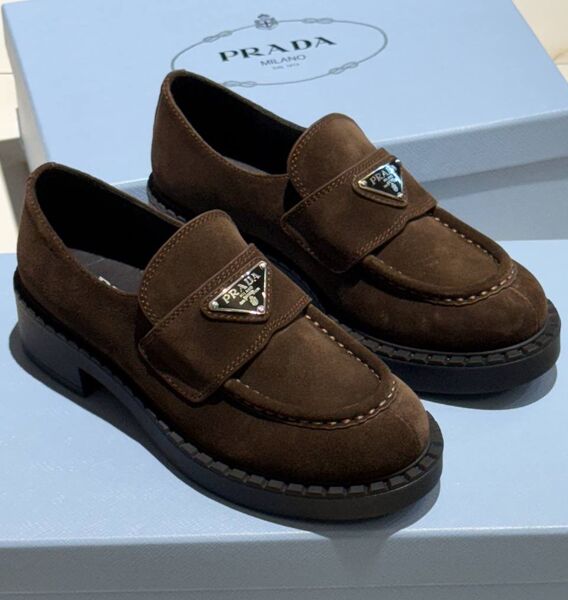 Лоферы Prada женский замша 198845