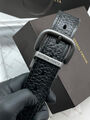 Мужской ремень Bottega Veneta мужской кожа черный 115821-5