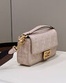 Сумка Fendi Baguette женский текстиль розовый 142096-3