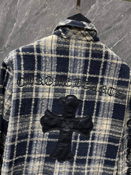 Рубашка Chrome Hearts женский синий 159729-2