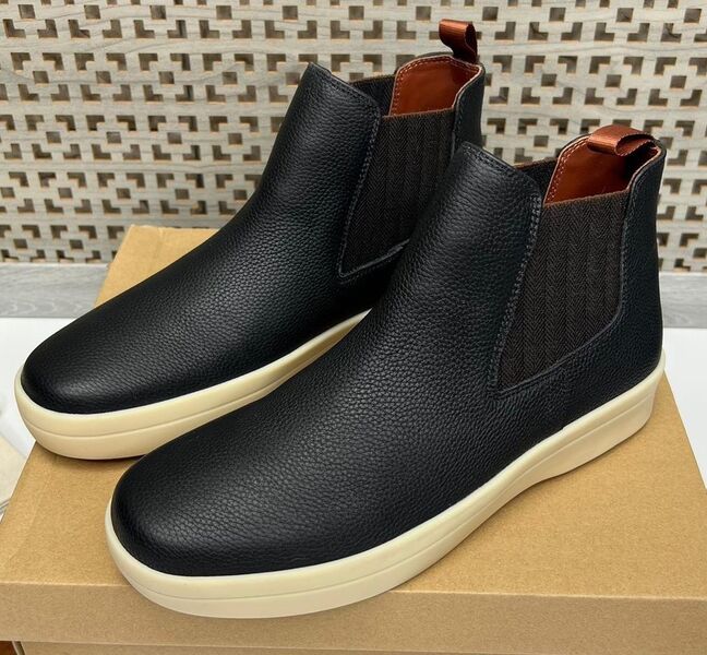 Мужские ботинки Loro Piana мужской кожа черный 107811