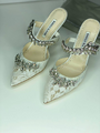 Туфли Manolo Blahnik женский болотный 80837-2