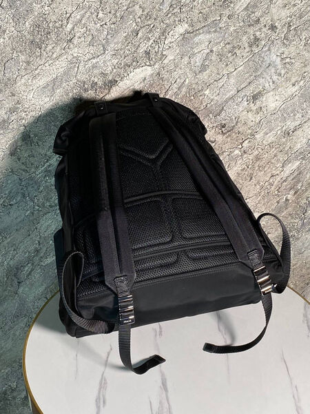 Мужской рюкзак Prada мужской нейлон черный 155491-10