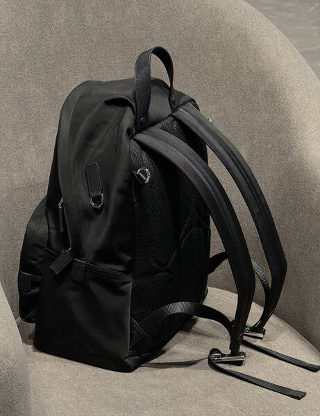 Мужской рюкзак Prada мужской нейлон черный 53373-12