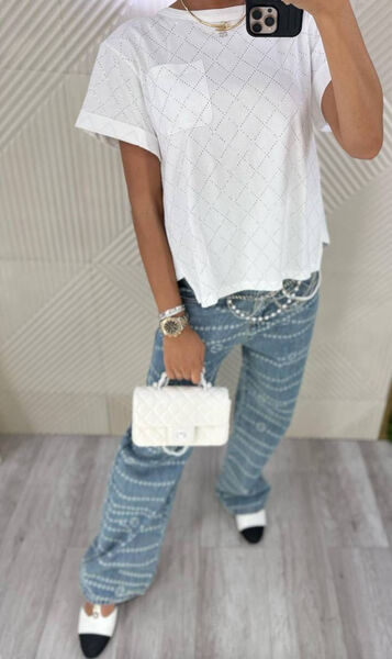 Футболка Chanel женский белый 186137-2