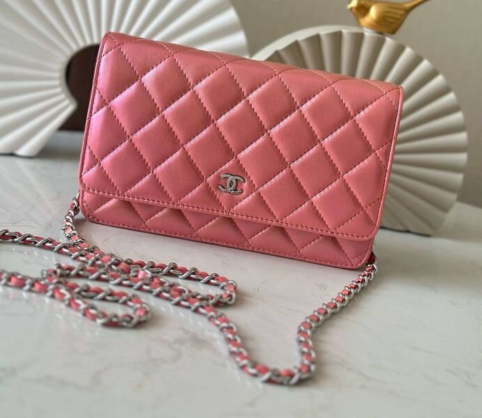 Сумка Chanel женский кожа оранжевый 196548