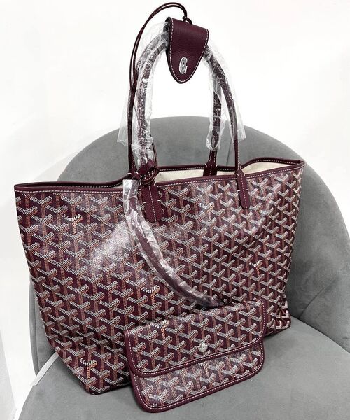 Сумка Goyard женский кожа бордовый 184759