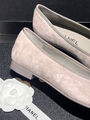 Балетки Chanel женский замша графитовый 149382-3