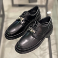 Дерби Hermès женский кожа черный 16349-5