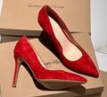 Туфли Gianvito Rossi женский замша бордовый 136674-1