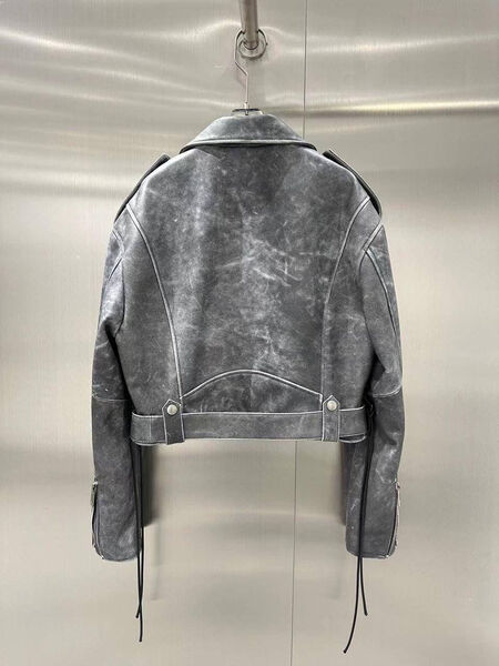 Куртка Jil Sander женский кожа графитовый 162078-3