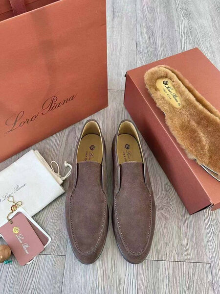 Мужские лоферы Loro Piana мужской замша 135719-3