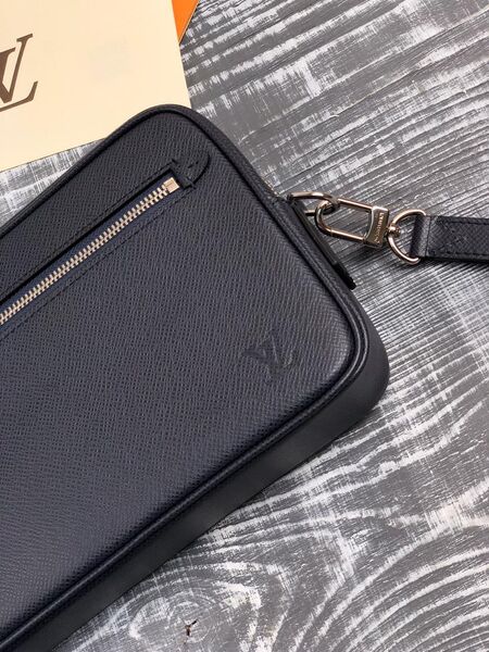 Мужской клатч Louis Vuitton мужской кожа синий 51327-3
