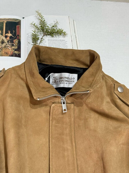Куртка Brunello Cucinelli женский замша бежевый 160260-5
