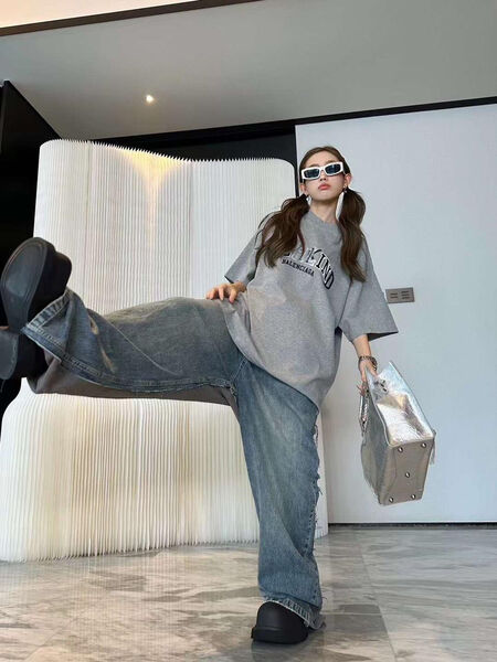 Джинсы Balenciaga женский джинса синий 122608-5