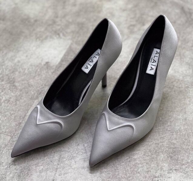 Туфли Alaïa женский замша графитовый 198535