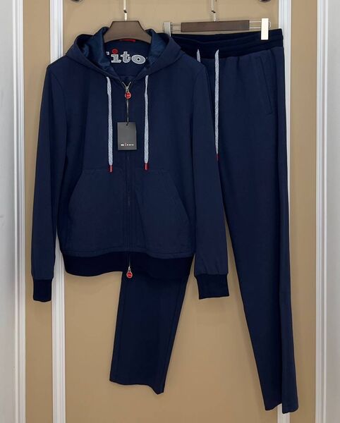 Мужской костюм Kiton мужской синий 135936