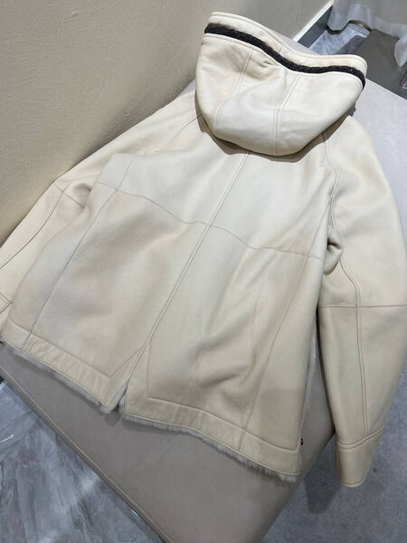Дубленка Brunello Cucinelli женский графитовый 128510-3