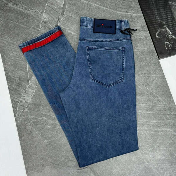 Мужские джинсы Kiton мужской джинса бирюзовый 153211-5