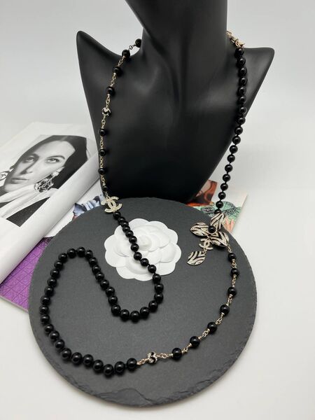 Колье Chanel черный 175848
