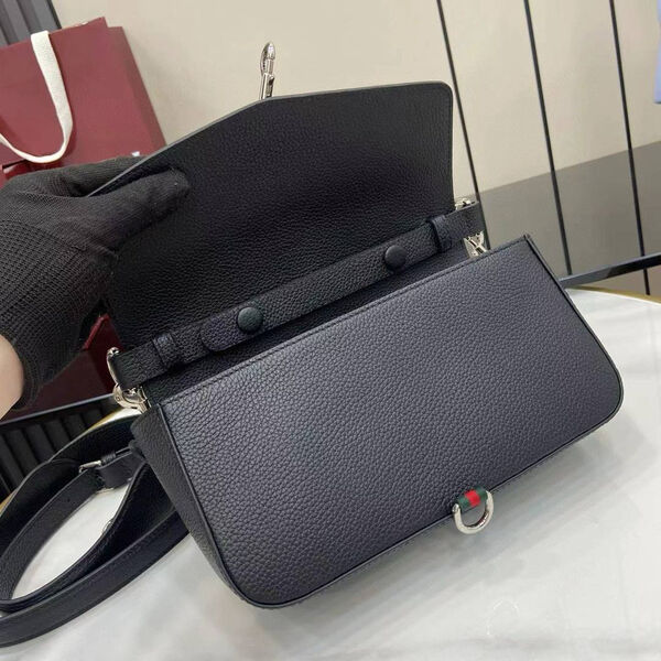 Мужская сумка мессенджер Gucci мужской кожа черный 193780-7
