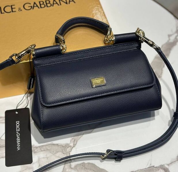 Сумка Dolce & Gabbana женский кожа синий 174223