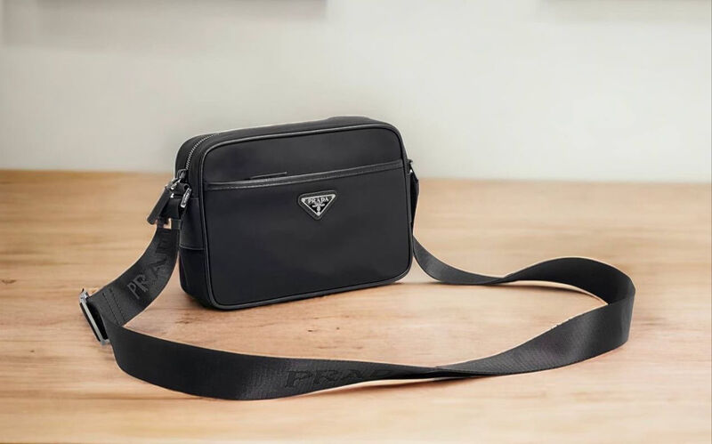 Мужская сумка мессенджер Prada мужской кожа черный 149923-4