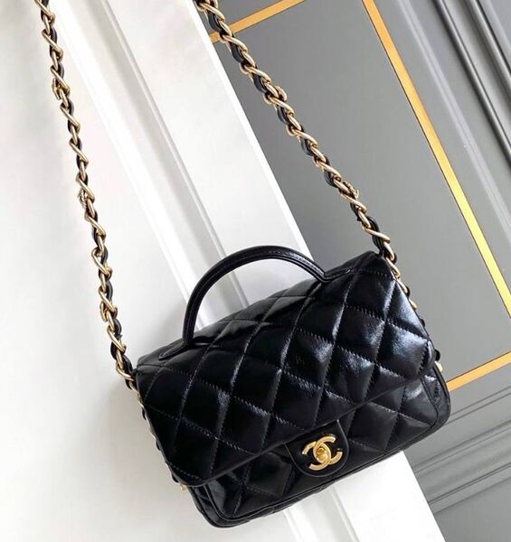 Сумка Chanel женский кожа черный 195891