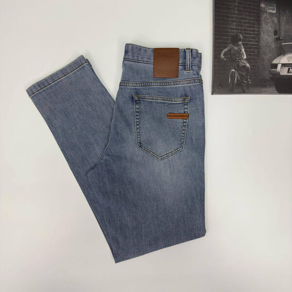 Мужские джинсы Zegna мужской джинса бирюзовый 152258-3