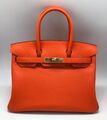 Сумка Hermès Birkin 30 женский оранжевый 75318-1