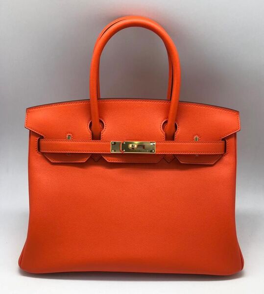 Сумка Hermès Birkin 30 женский оранжевый 75318