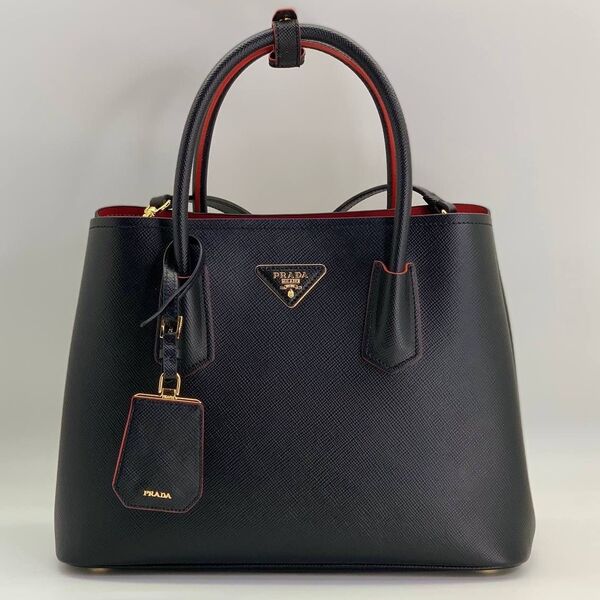 Сумка Prada женский кожа черный 119124