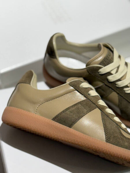 Кеды Maison Margiela женский текстиль болотный 181495-4