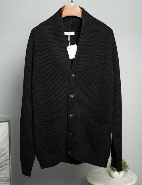 Мужской кардиган Brunello Cucinelli мужской вязаная ткань черный 162954