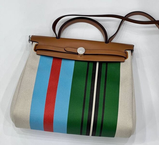 Сумка Hermèsherbag Zip женский кожа болотный 189456