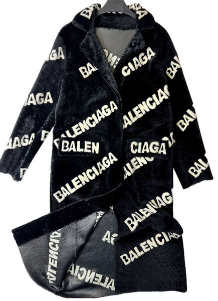 Дубленка Balenciaga женский черный 128068