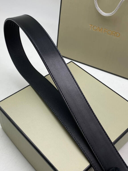 Мужской ремень Tom Ford мужской кожа черный 176225-5
