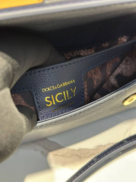 Сумка Dolce & Gabbana женский кожа синий 174223-6