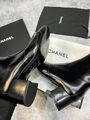 Ботильоны Chanel женский кожа черный 126116-4
