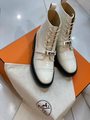 Ботинки Hermès женский кожа белый 13986-2
