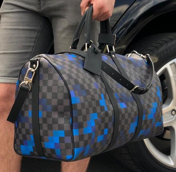 Дорожная сумка Louis Vuitton мужской канва графитовый 19181