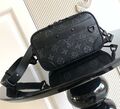 Мужская сумка мессенджер Louis Vuitton мужской кожа черный 200796-1