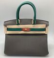 Сумка Hermès Birkin 30 ручная работа женский кожа графитовый 100591-1