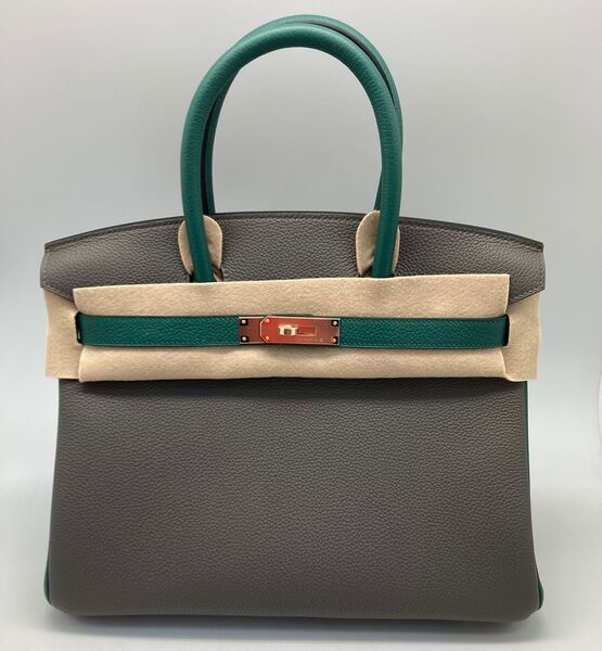 Сумка Hermès Birkin 30 ручная работа женский кожа графитовый 100591