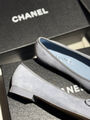 Балетки Chanel женский замша графитовый 181892-4